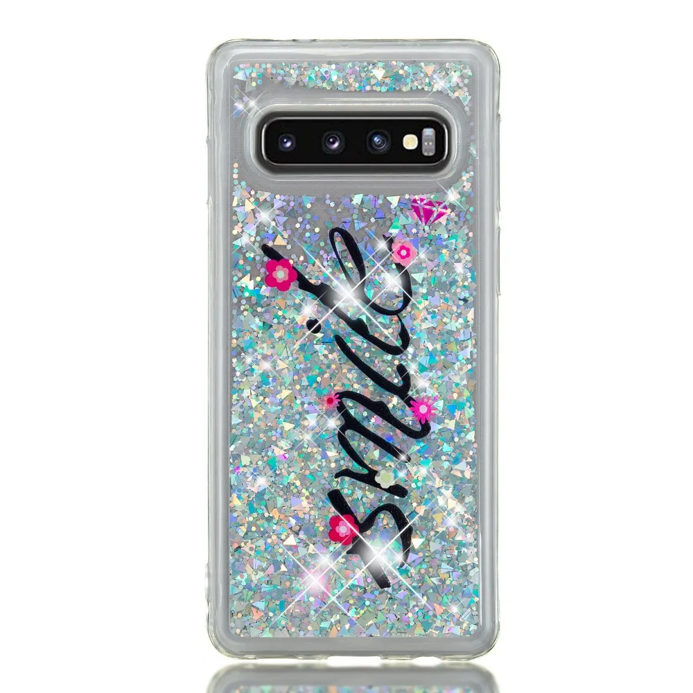 Блестящая блестящая с принтом ТПУ чехол для Samsung Galaxy S10 Plus S10e силиконовый мягкий