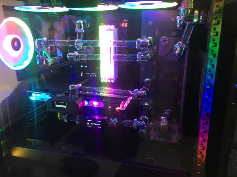 2 шт. PETG 10x14 мм 500 компьютерное водяное охлаждение жесткая труба Конская для ПК