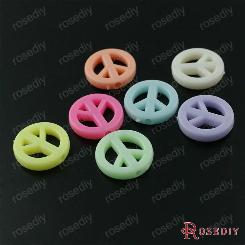 Оптовая продажа 16 5 мм зеркальный символ мира акриловые бусины фурнитура для