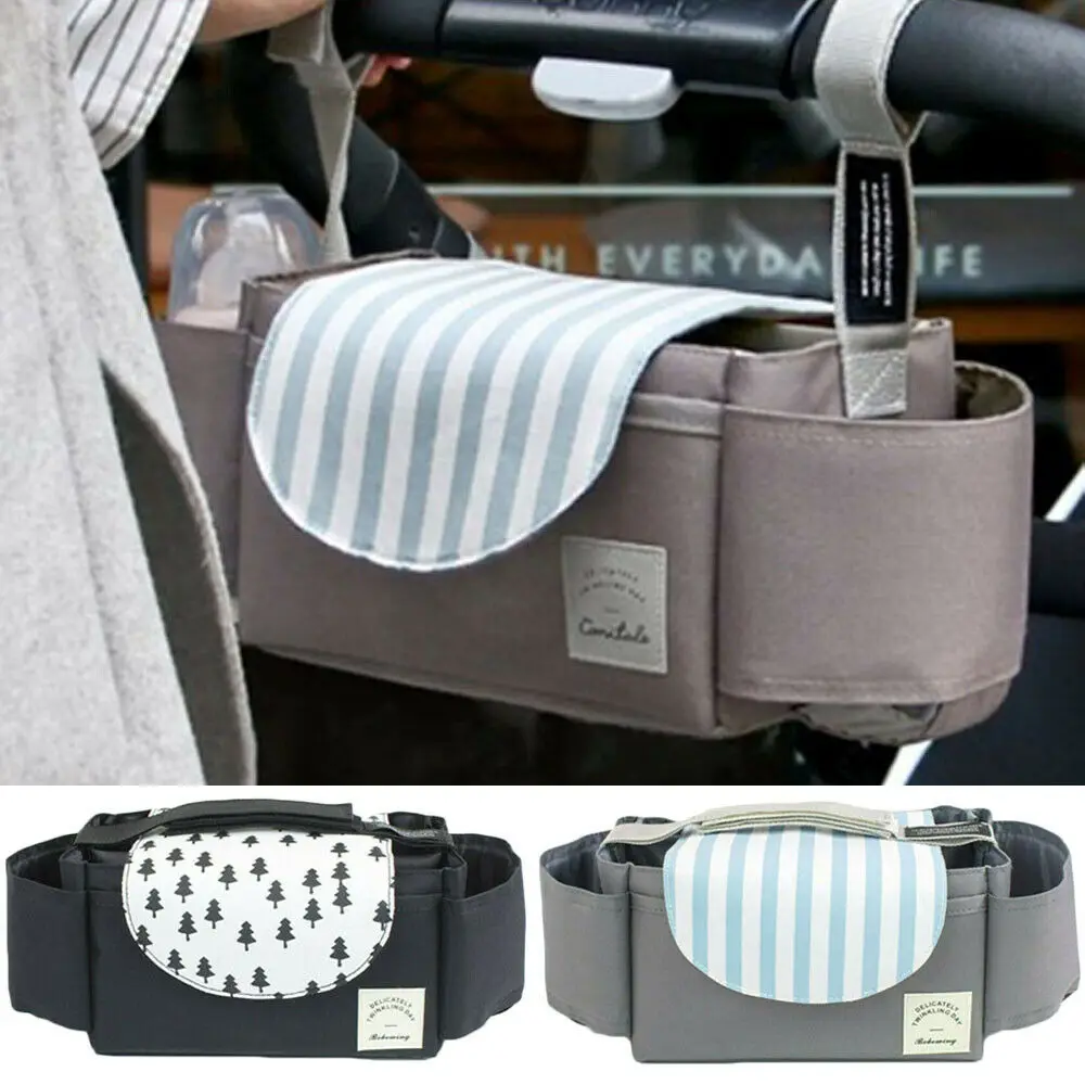 

PUDCOCO Universal Buggy Baby Pram Organizer Bottle Holder Baby Stroller Accessory Stroller Caddy Storage Bag