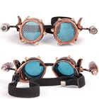 C.F.GOGGLE винтажные защитные очки в стиле стимпанк, готические, вечерние, сварочные, с маленькой лампой