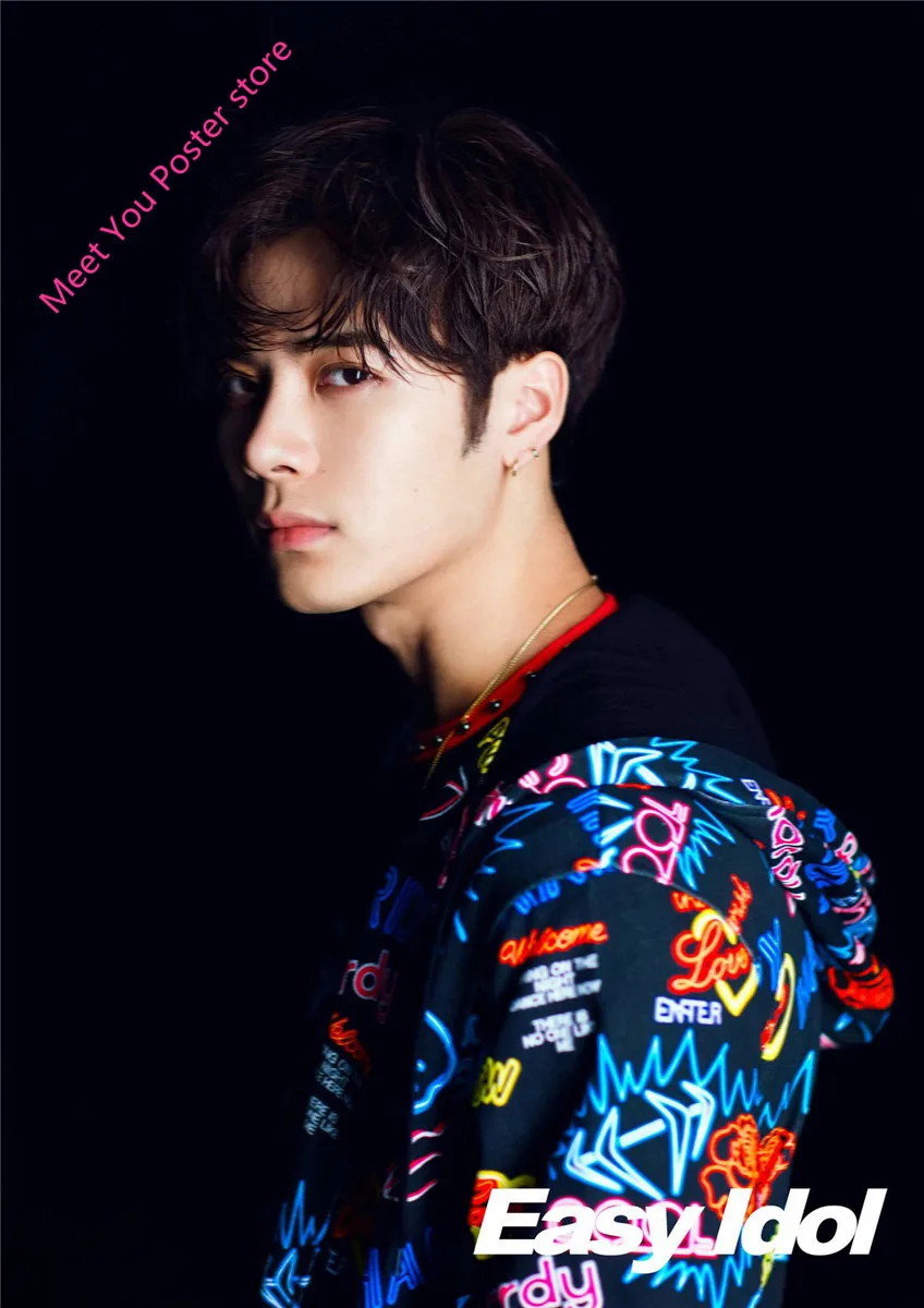 KPOP GOT7 плакат глаза на йо само белое покрытие GOT 7 плакаты домашний декор украшения гостиной художественные наклейки на стену подарок B4