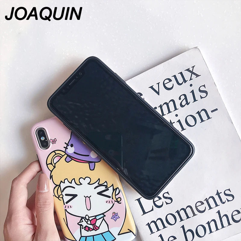 Case For iPhone 7 6 6S Plus Cartoon Matte 3D Relief Cute Girl Phone Soft Cover Back X XS MAX XR 8 Capa |