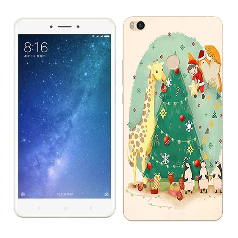 29 Чехол s для Xiaomi Mi Max2, мягкий силиконовый чехол для Xiaomi Mi Max 2 X'mas Day, окрашенный чехол для телефона xiomi Mi Max 2, Fundas - Цвет: 29