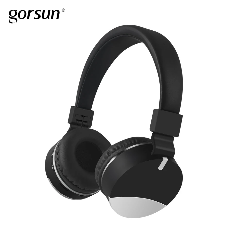 Bluetooth Беспроводной наушники складное оголовье gorsun E86 игровой детский стереонаушники с микрофоном наушники с микрофоном для iphone Xiaomi PC - Цвет: black