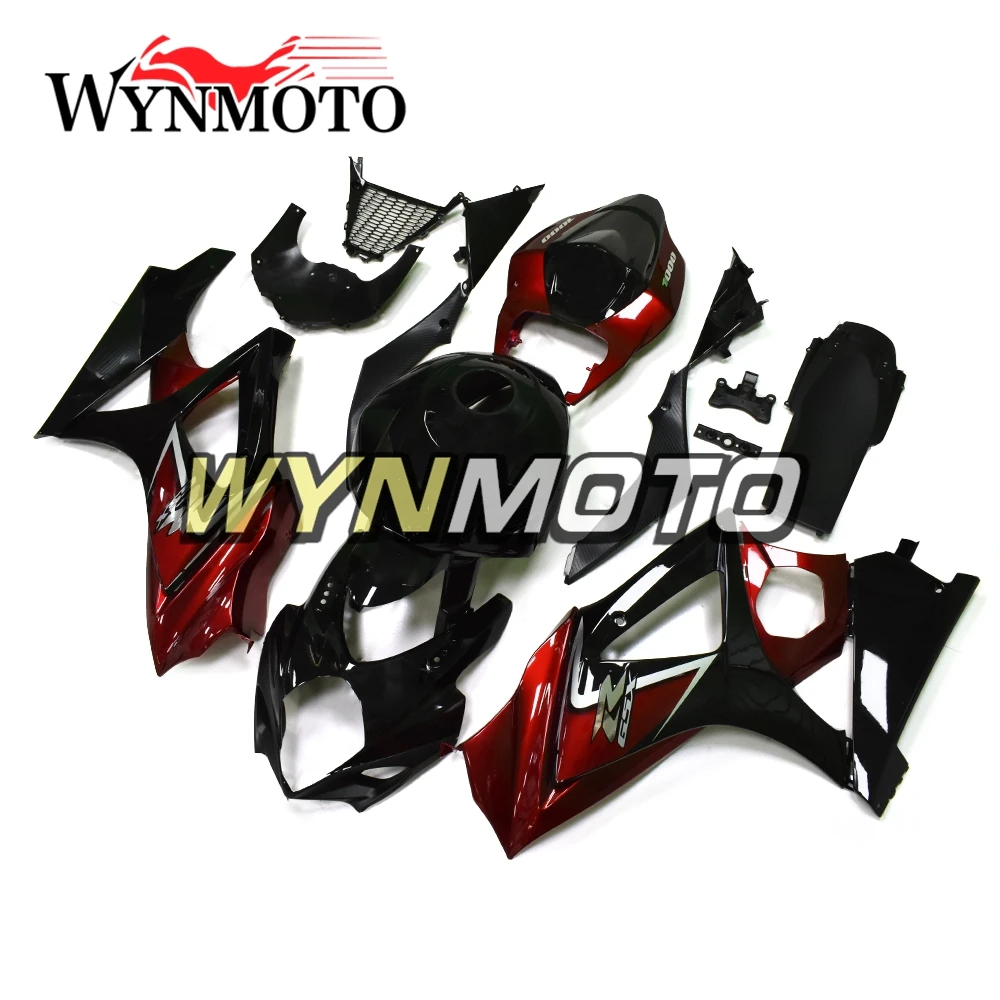 

Complete Fairings Kit For GSXR1000 2007-2008 07 08 K7 ABS Plastics Bodywork Cowlings Matte Green Red Fairings Kit Frames Covers