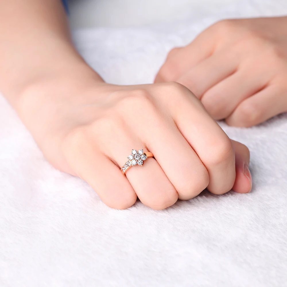 ZOCAI Восточные звезды натуральный 1 0 CT Сертифицированный F-G/SI круглая огранка 18K