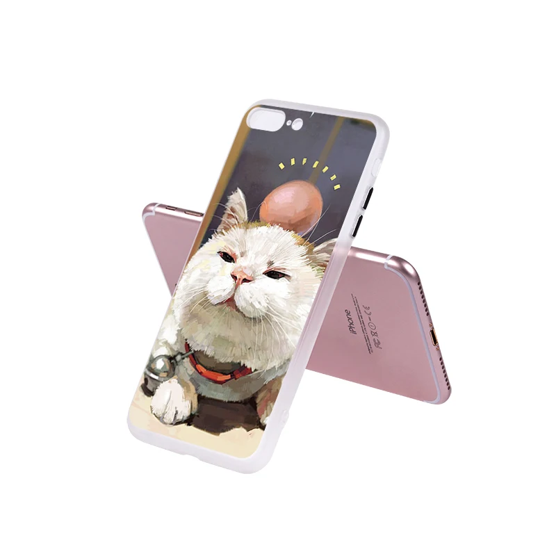YOUTIME design fashion phone case for iphone 7 plus 6 6s PC hard back cover cool anti-knock cat lovely cute animals pattern |