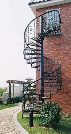Curved Staircase Iron Stairs Design Exterior Wrought Iron Stair Railings Aluminum Stair Railing Wrought Iron Pickets Buy At The Price Of 3 000 00 In Aliexpress Com Imall Com