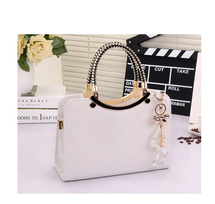 Сумки для женщин Милая модная сумка bolsa feminina брендовая дизайнерская PU Сумка через плечо женская сумка-мессенджер на цепочке клетчатая белая сумка