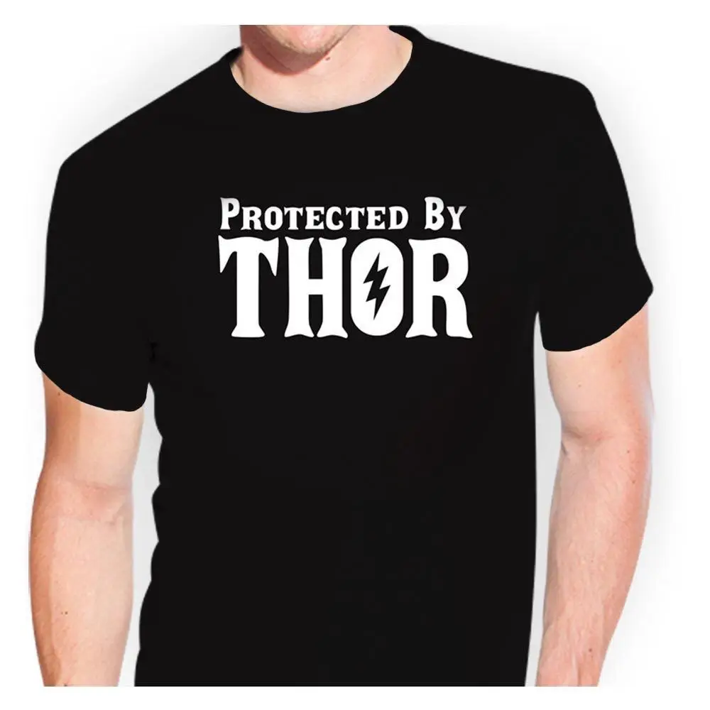 Защищены футболка с надписью Thor Стикеры наклейка бомбой|Мужские футболки| |
