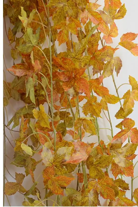 5 шт. 200 см длинные искусственные листья лозы Ротанговые кленовые DIY поддельные