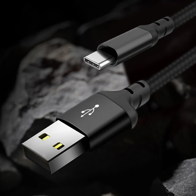 НОСО нейлон Type C Кабель 2A быстрая зарядки usb type-c кабель для samsung S8 S9 xiaomi mi 8 6 5 a1 usb-c tipe