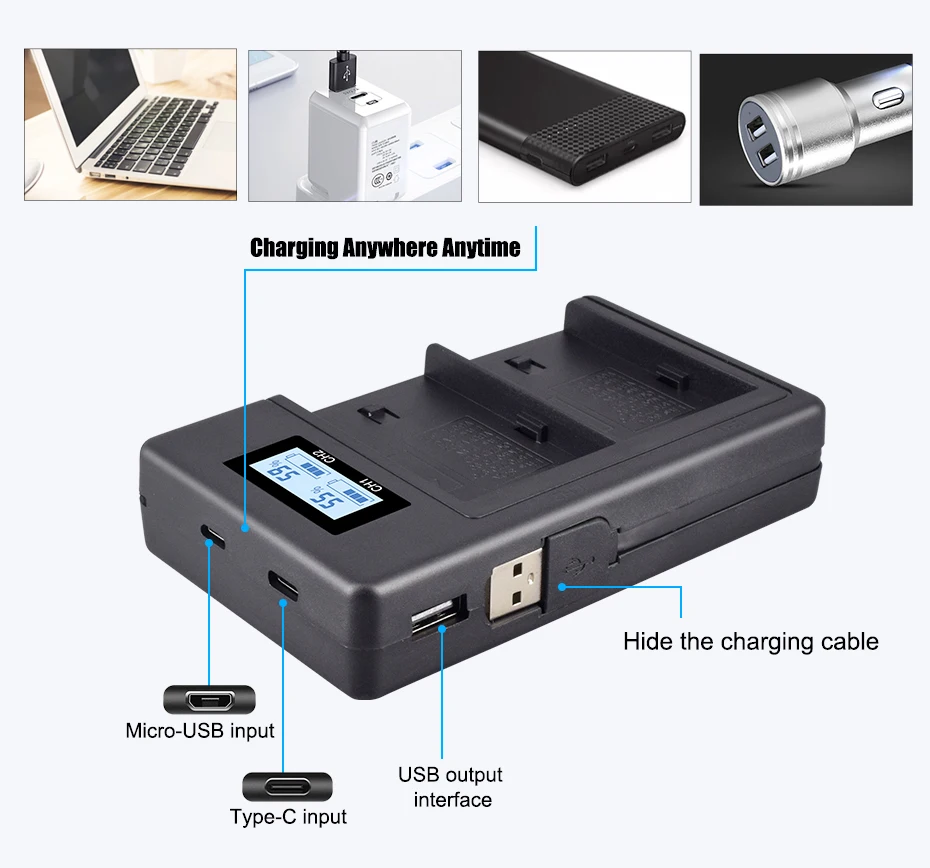 2000 мА/ч, NP-FM500H NP FM500H NPFM500H Камера Батарея+ ЖК-дисплей USB Dual Зарядное устройство для sony A57 A58 A65 A77 A99 A550 A560 A580 Батарея L10