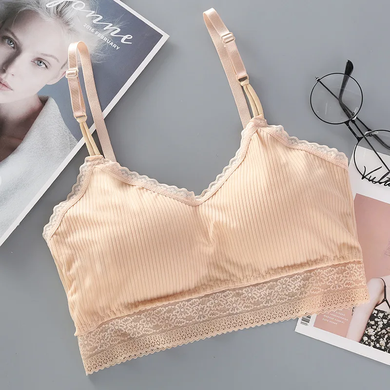 2019 новые женские кружевные нить с затянутой грудью Ice Silk Красота задняя