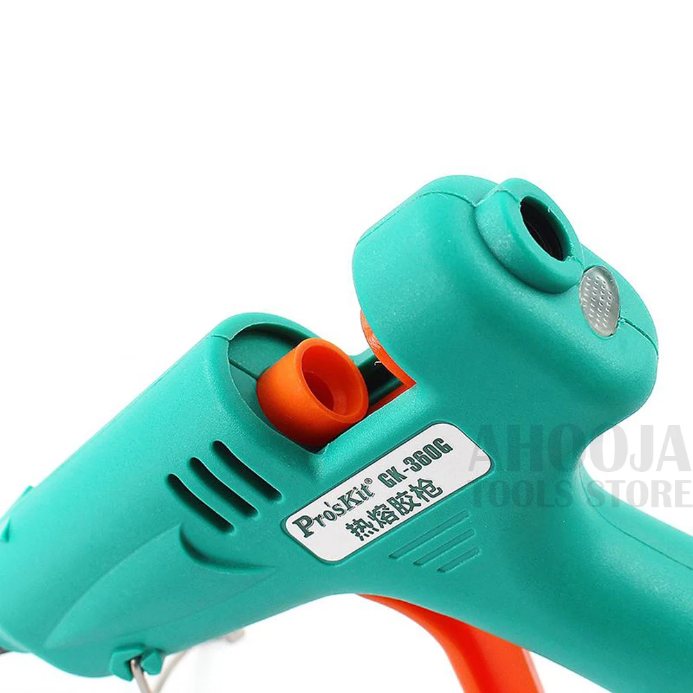 Pro'skit термостойкий термоклеевой пистолет 20 Вт DIY процесс клей пистолет ремонт тепловые инструменты отправить 12 шт. клей-карандаш