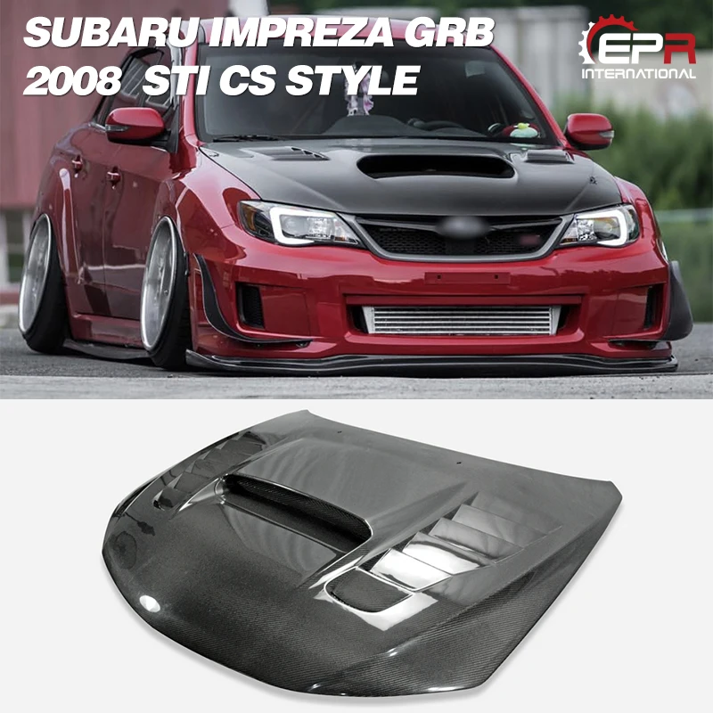 Автомобильные аксессуары для Impreza 2008 GRB STI A Style капот из углеродного волокна с