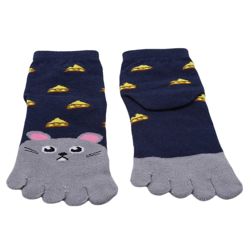 Китайский новый год Kawaii пять носок с пальцами детские носки хлопковые рисунками