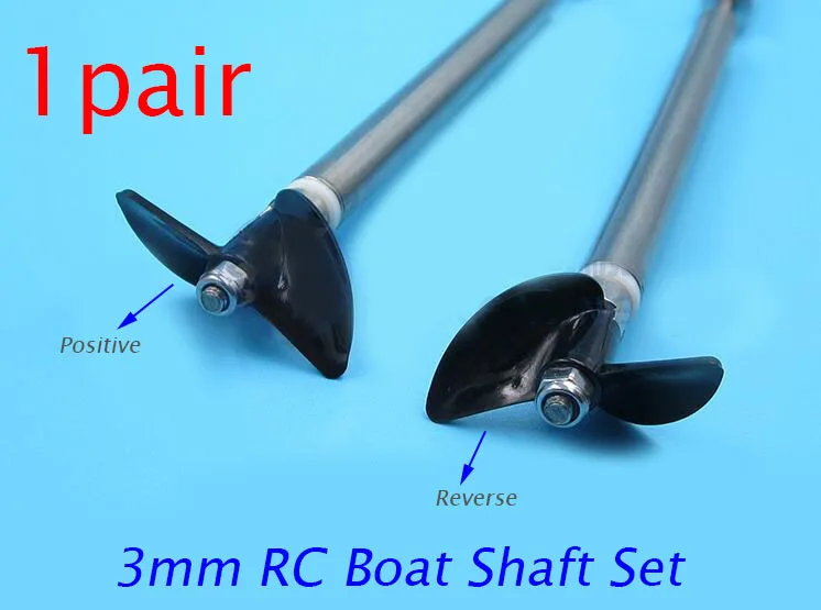 1 пара 3 мм RC лодка вал пропеллер винт кардан шарнир набор положительный + Обратный