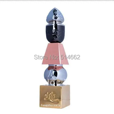 Фэн-шуй 6 дюймов латунная пятиэлементная пагода Троицы-амулет | Дом и сад