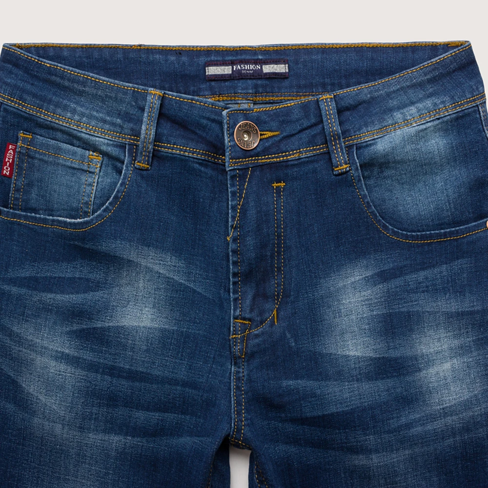 Vomint Новое поступление мужские Повседневное Бизнес Джинсы для женщин Homme Slim Fit Denim