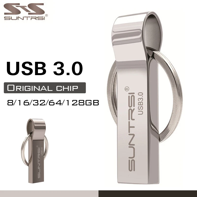 Suntrsi USB3.0 флеш накопитель 16 ГБ 32 водонепроницаемый металлический USB карта памяти