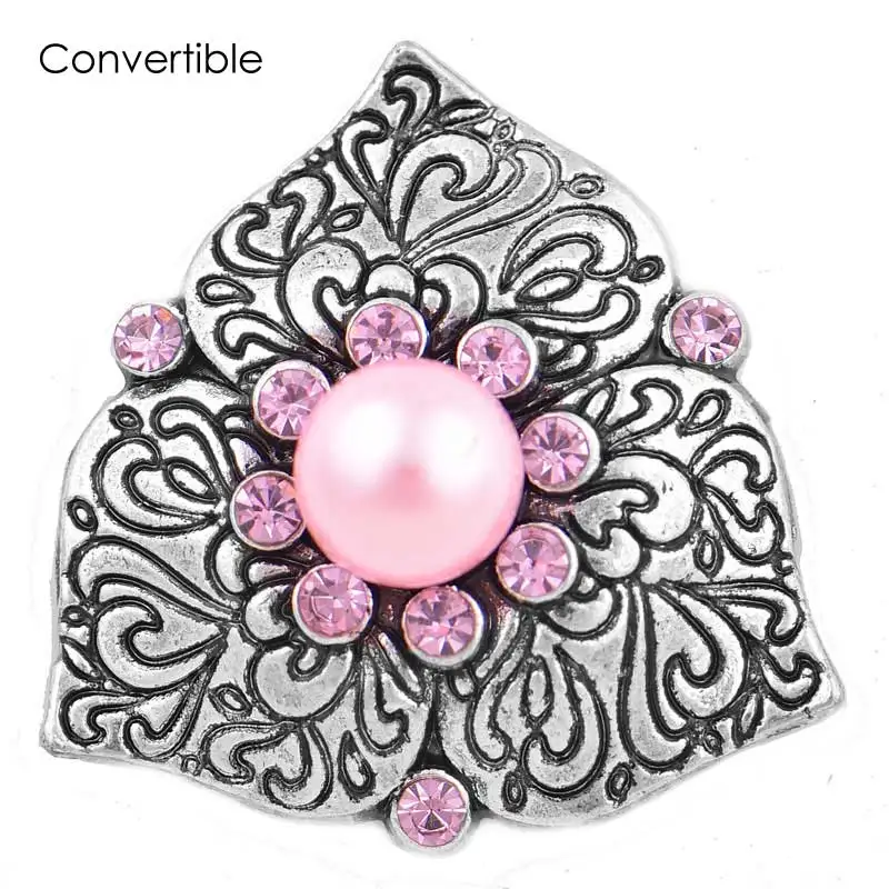 Rivca конвертируемая жемчужная Камея горный хрусталь броши с магнитом для женщин