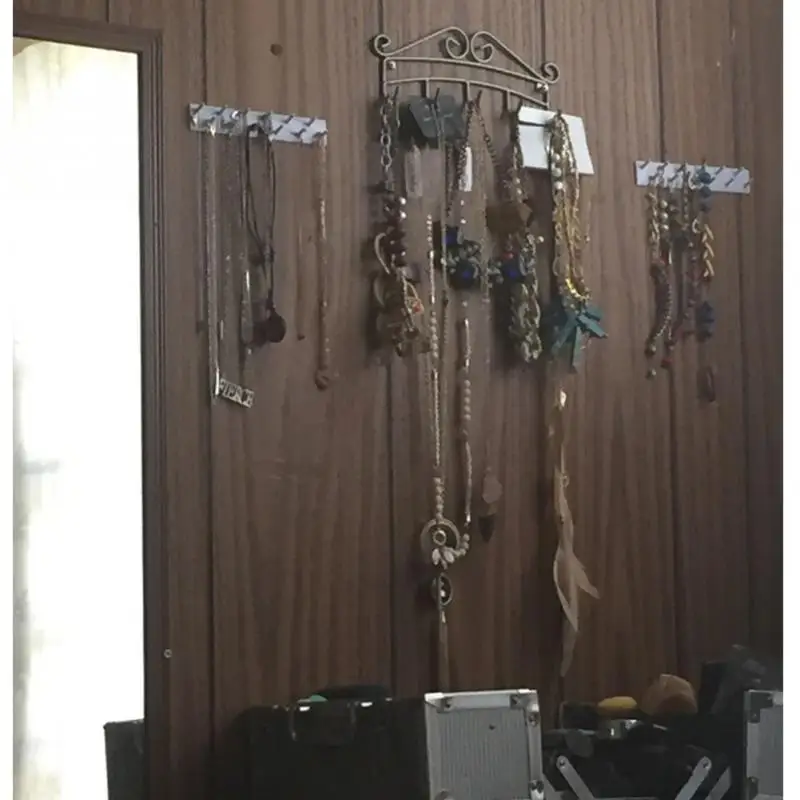 Клей дисплей ювелирных изделий Висячие серьги ожерелье кольцо вешалка держатель