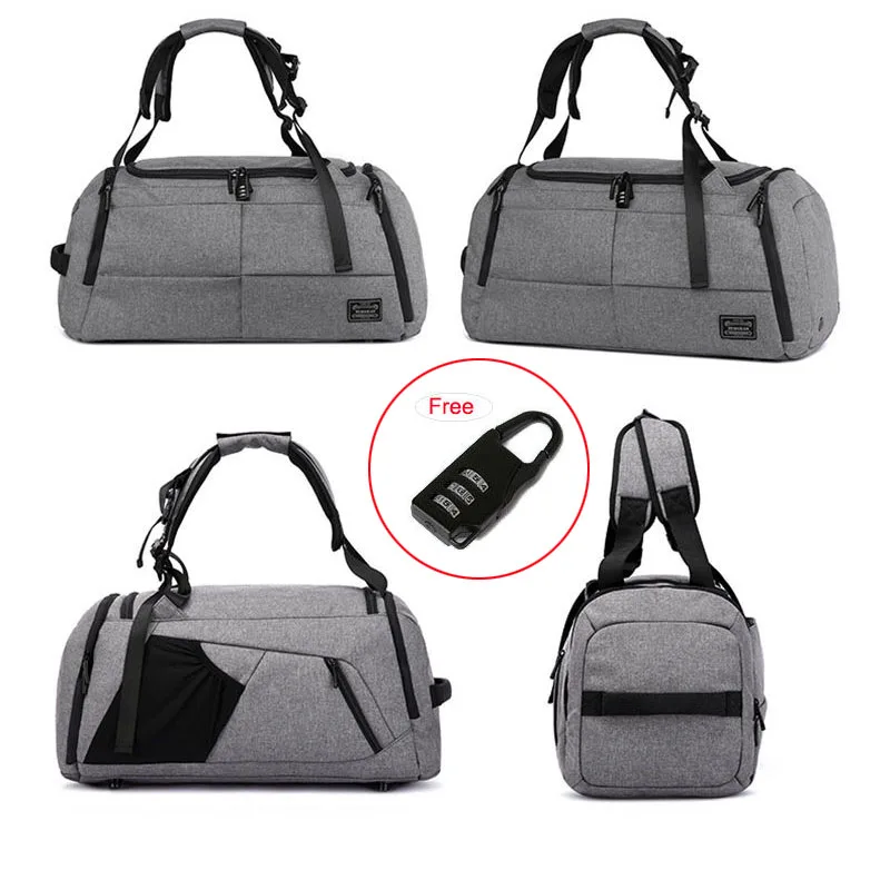 35L Anti-Theft Backpack Gym Bag Fitness Men Travel Backpack Sport Handbags Fitness Training Shoulder Bag Dry Wet Yoga XA404WA