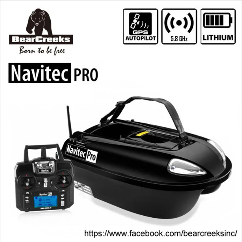 BearCreeks Navitec Pro V2 Карп лодка для доставки прикорма и оснастки futterboot с gps система