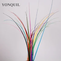 50pcslot 11 colors slected 35 40cm ostrich feather hard rod headwearhat accessories ostrich quill spines for diy millinery