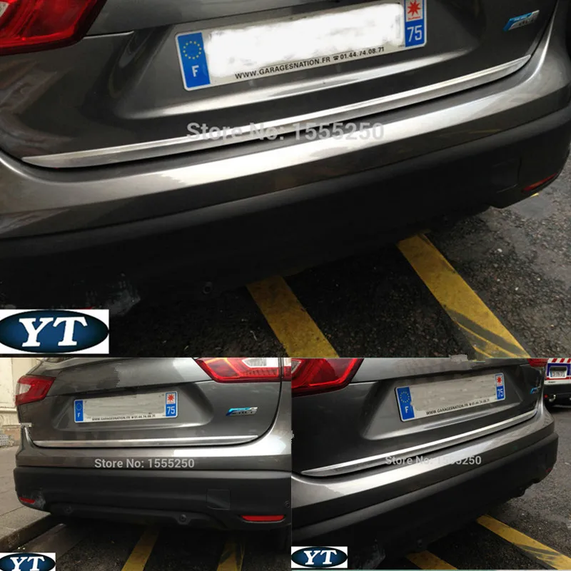 Авто отделка багажника, задний стикер двери для Nissan Qashqai, abs хром, авто аксессуары