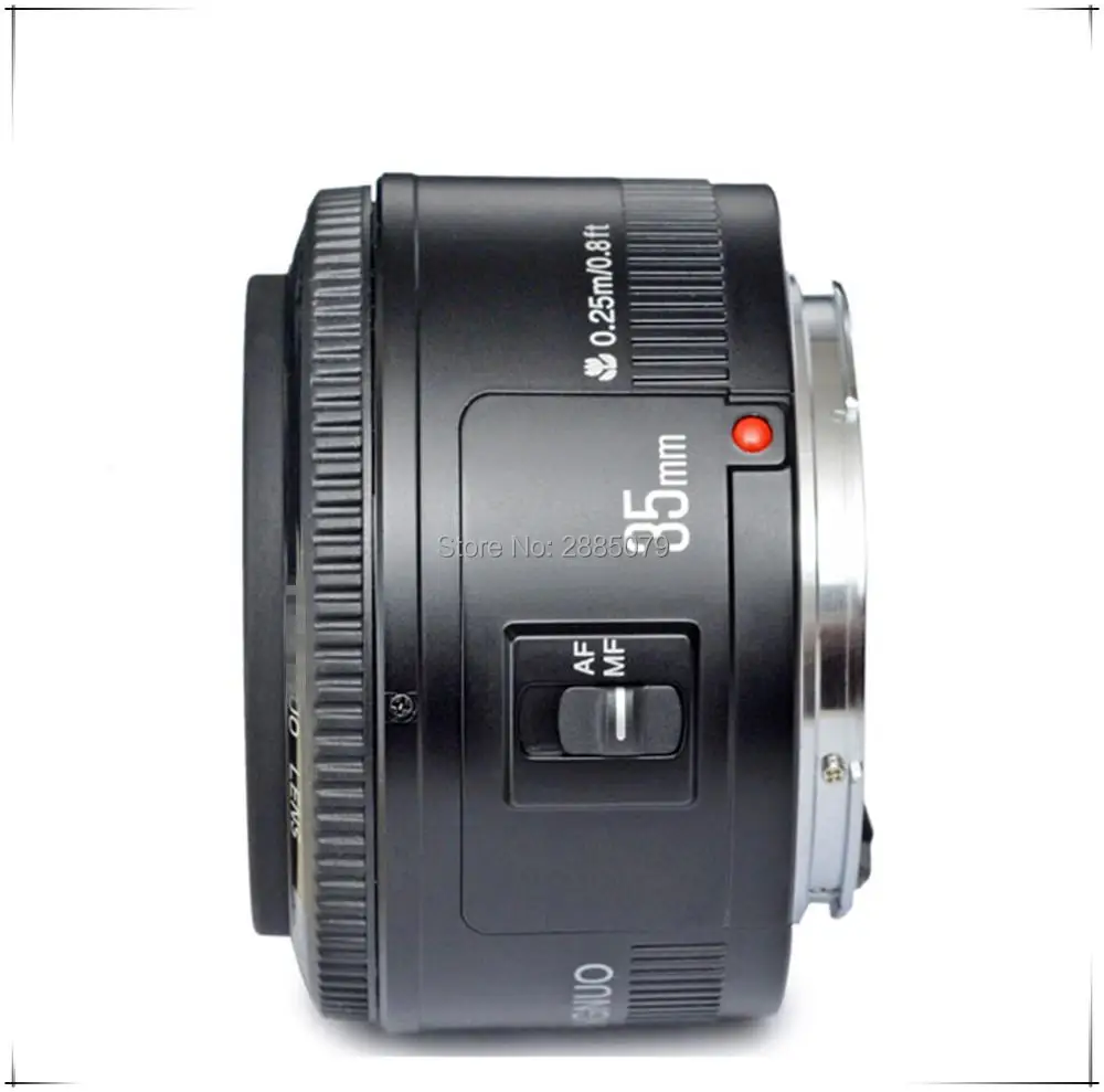 Объектив 35 мм для камеры Canon объектив YN F2.0 AF/MF фиксированный фокус F1.8 AF/EF Nikon F Mount