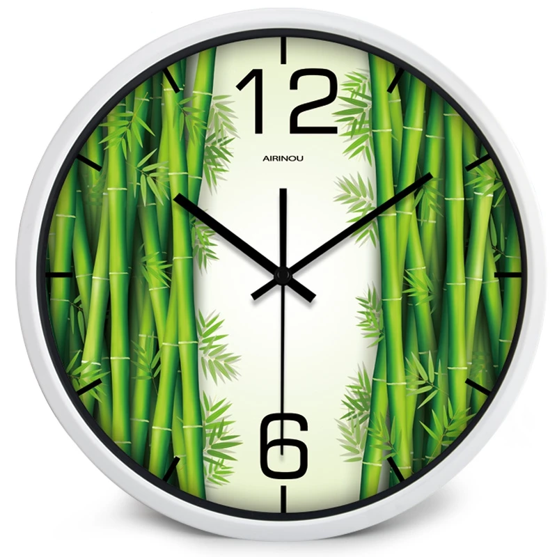 Airinou панда бамбуковый лес креативные модные настенные часы|clock side|clock wallwall clock gear |