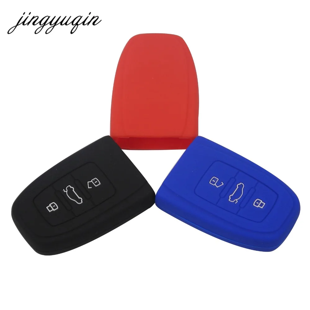 Силиконовый чехол для ключей jingyuqin 10x защитный Audi B6 B7 B8 A4 A5 A6 A7 A8 Q5 Q7 R8 TT S5 S6 S7 S8 SQ5 RS5