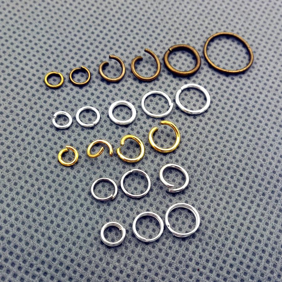 Кольцо с разрезом золотистое/серебристое/бронзовое ювелирное изделие 100x4/5/6/7