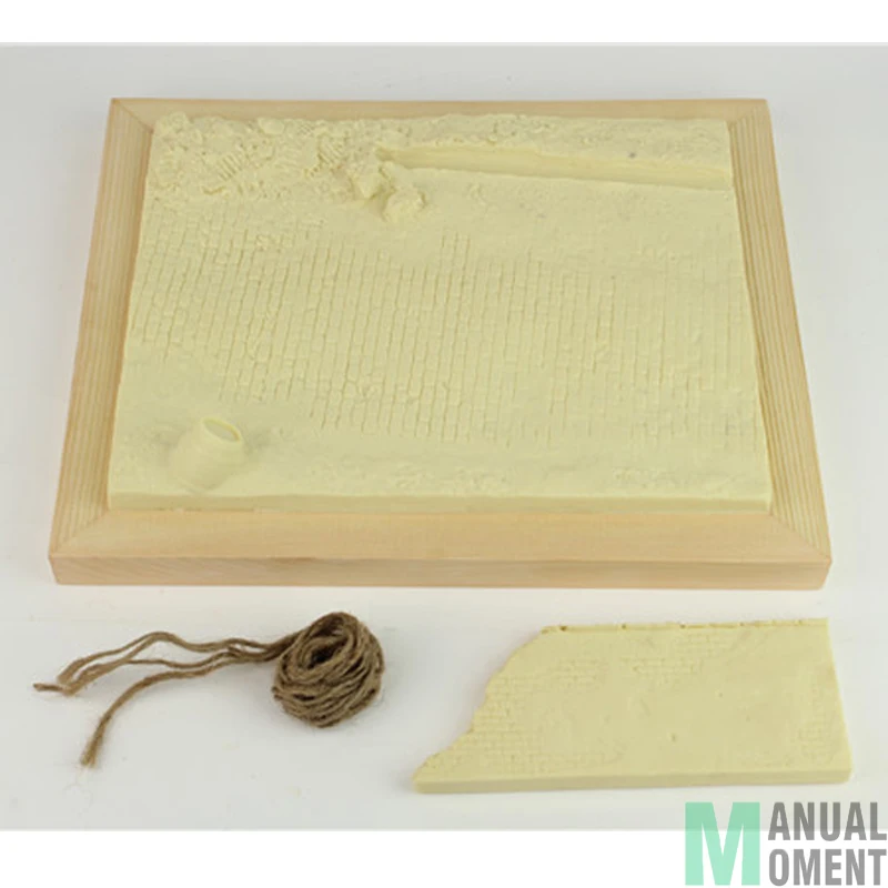 Миниатюрные 1/35 смолы модели деревенские дороги и сломанные стены сцены солдат