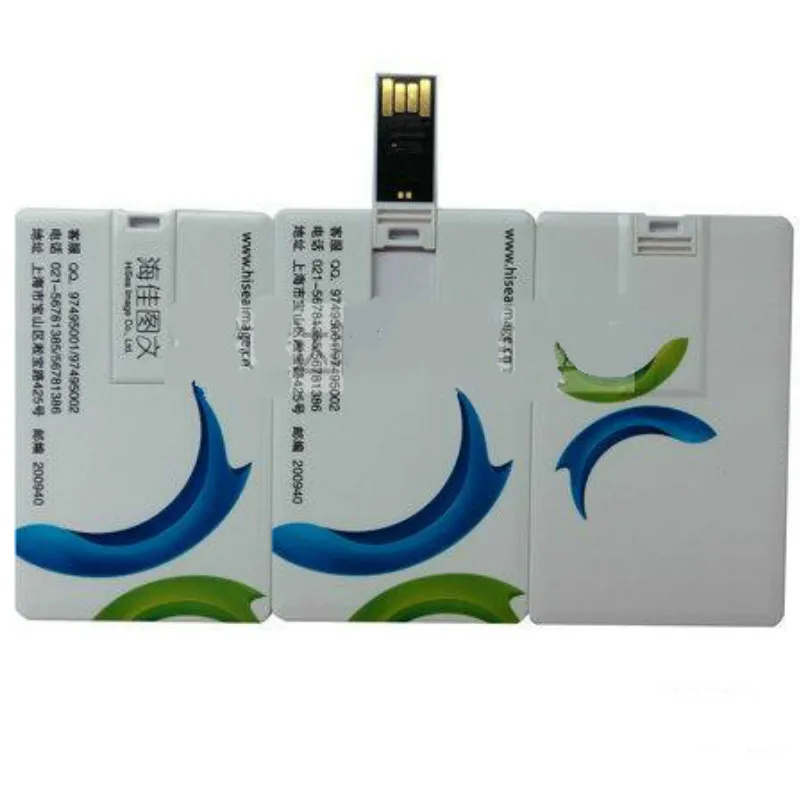 Пользовательские Фотографии Логотип Поворотный ультра тонкая карта USB Флешка 2 0