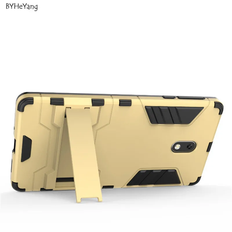 BYHeYang For NOKIA 3 Case 5.0inch Shockproof Robot Armor Hybrid Rubber Slim Hard Phone Cover Nokia Nokia3 Back |