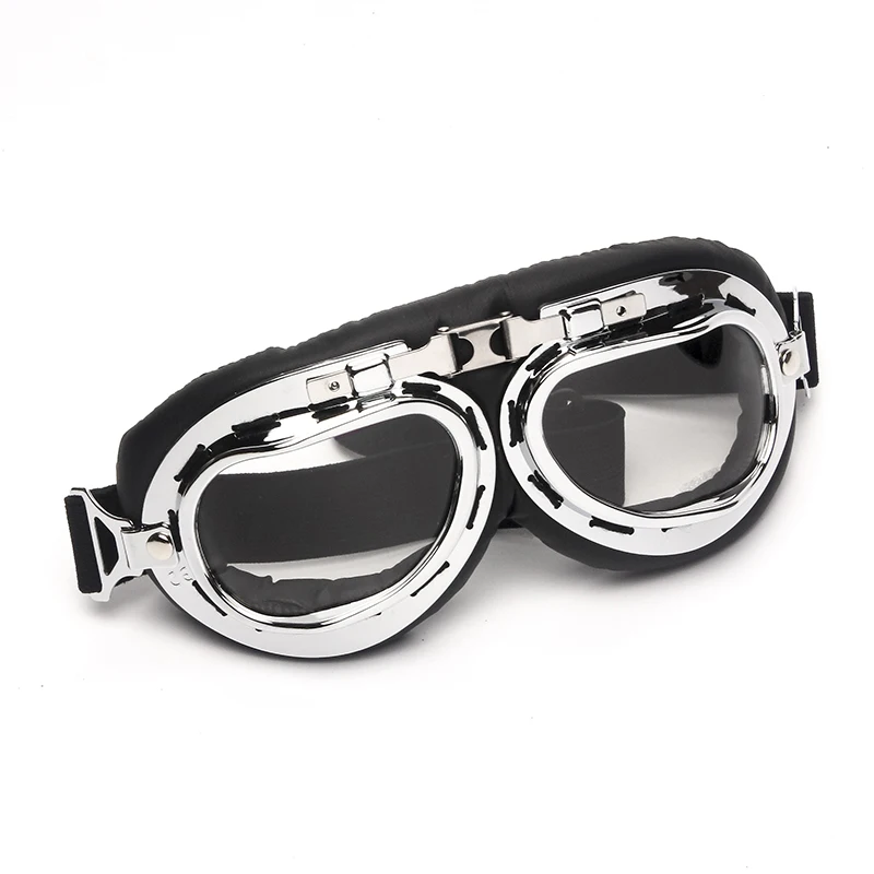 Шлем трикликс стимпанк хром мотоциклетные летные защитные очки винтажные пилот