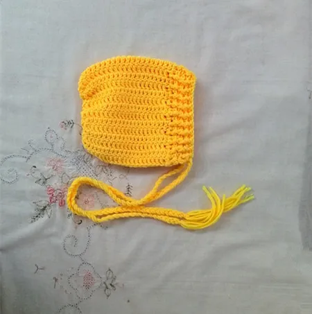 Новорожденные фото реквизит-простой Сэм горчичный вязаные для новорожденных