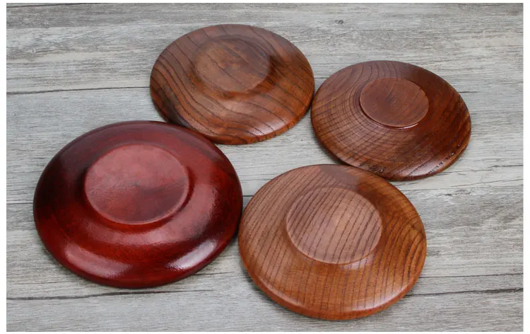 Round Solid Wood Cup Mat Heat Insulation Pad Coffee/Tea Holders High Quality Hand-Made Placemat for Home/Restaurant/Hotel | Дом и сад
