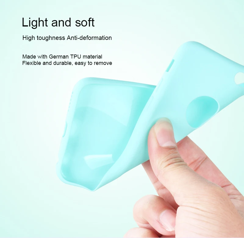 Phone Case For iPhone 7 6 6s 8 X Plus 5 5s SE XR XS Max Candy Color Silicone Couples Soft Simple Solid Color Fashion Case Cover