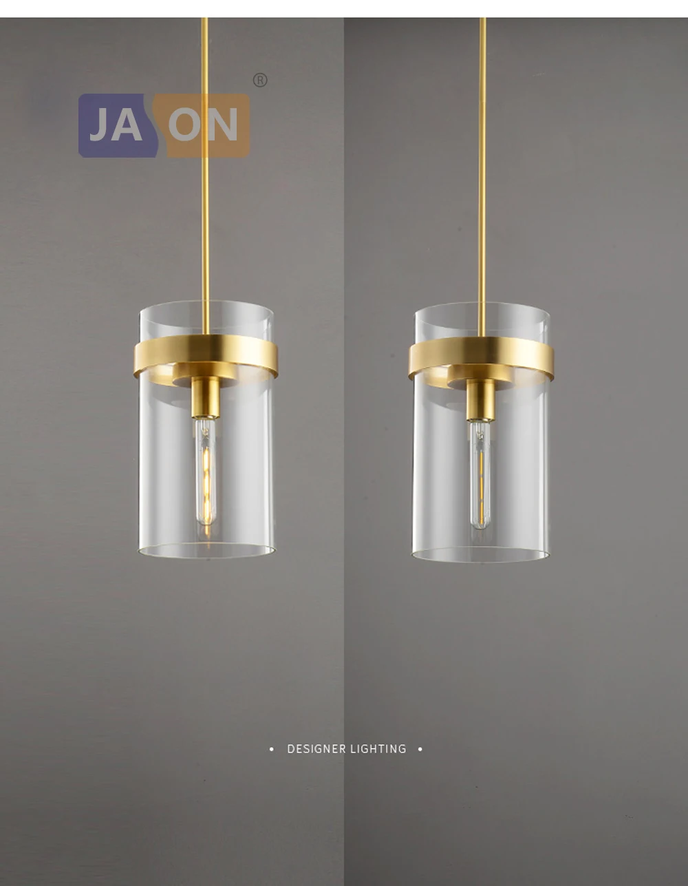 Led e27 Американский медный стеклянный золотой люстра освещение Lamparas De Techo подвесной светильник Lampen для столовой