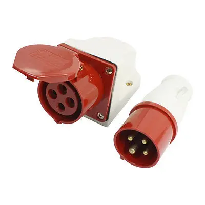 

SF-114 AC 380-415V 16A 4 Pin Weather Proof Plug Industrial Socket