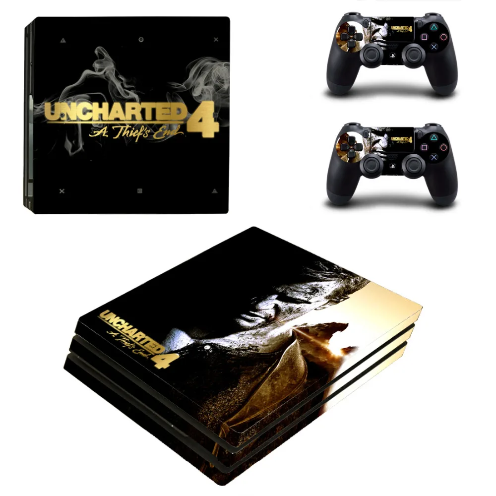 Неокрашенная наклейка с концом 4 A Theft's End PS4 Pro для консоли PlayStation и 2 контроллеров