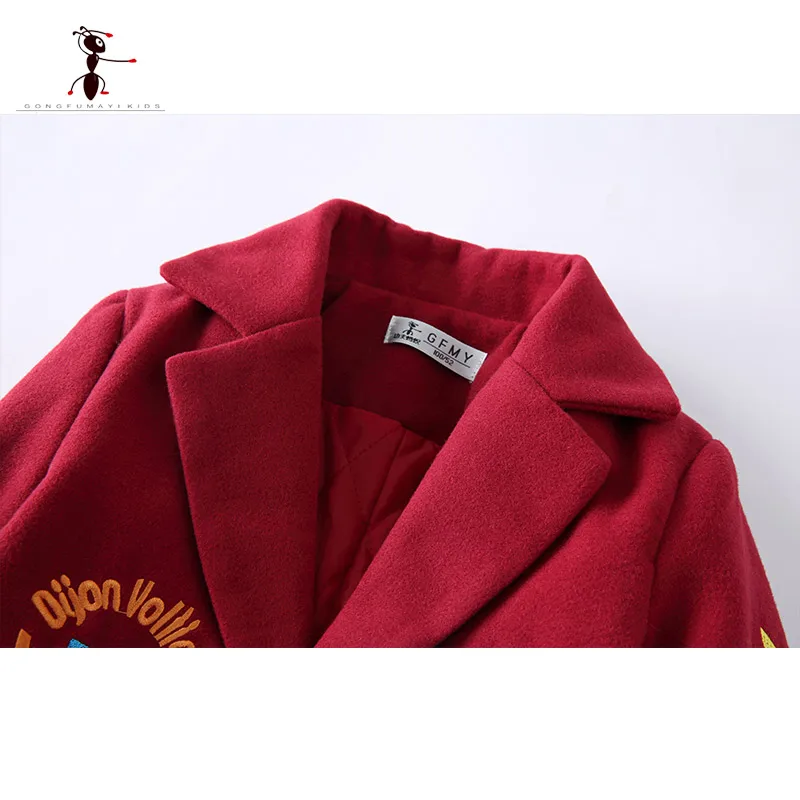 2017 New Arrival Wool Coat for Boys Children's Clothing Boy Clothes Manteau Enfant Laine Students Home Thick Jacket 2874 |