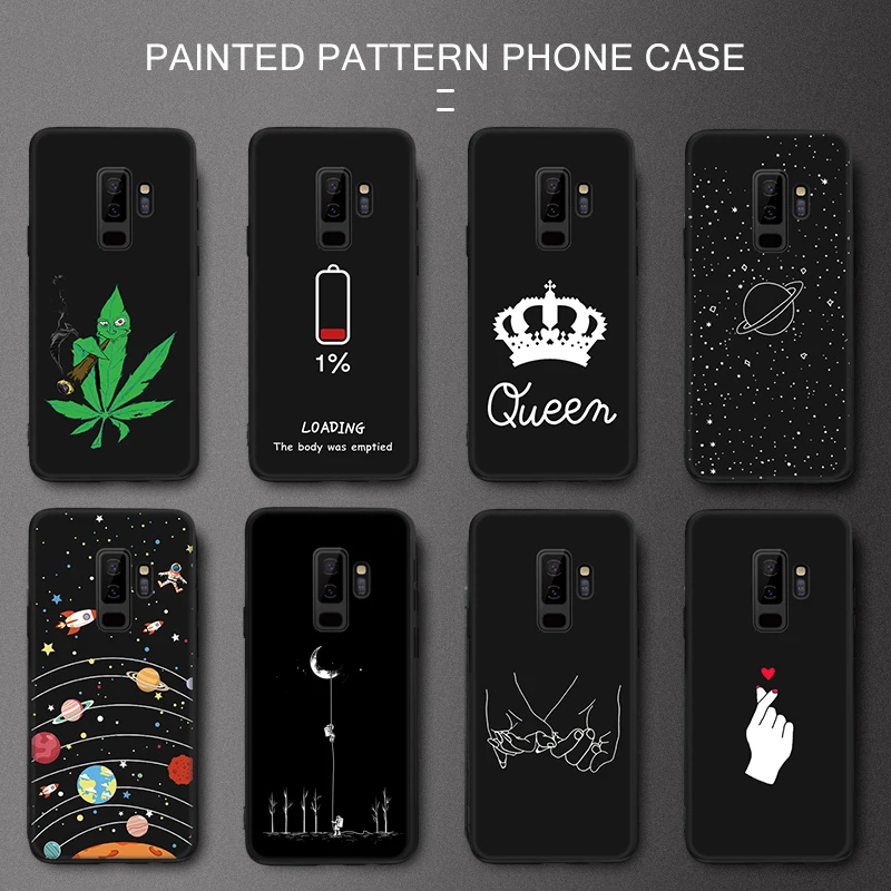 Силиконовый чехол для мобильного телефона для Samsung Galaxy S9 S10 S8 плюс S10e A6 A8 J4 J6 плюс Note 9 8 Pattarn крышка A7 A750F задняя крышка