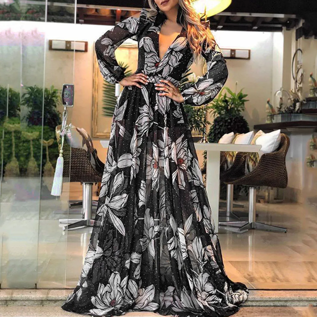 Женское летнее платье сексуальное с глубоким v-образным вырезом без рукавов