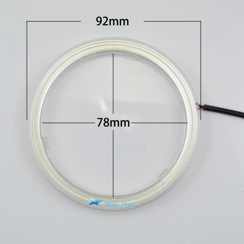 (1 пара) Авто гало кольцо COB 90 мм 66SMD светодиодные фары автомобильные ангельские